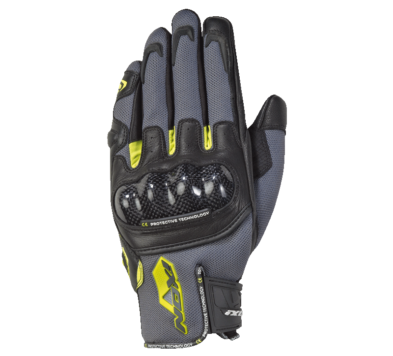 LUVAS IXON RS RISE AIR CINZA/NEON 300 11 1 045-4037 - S -