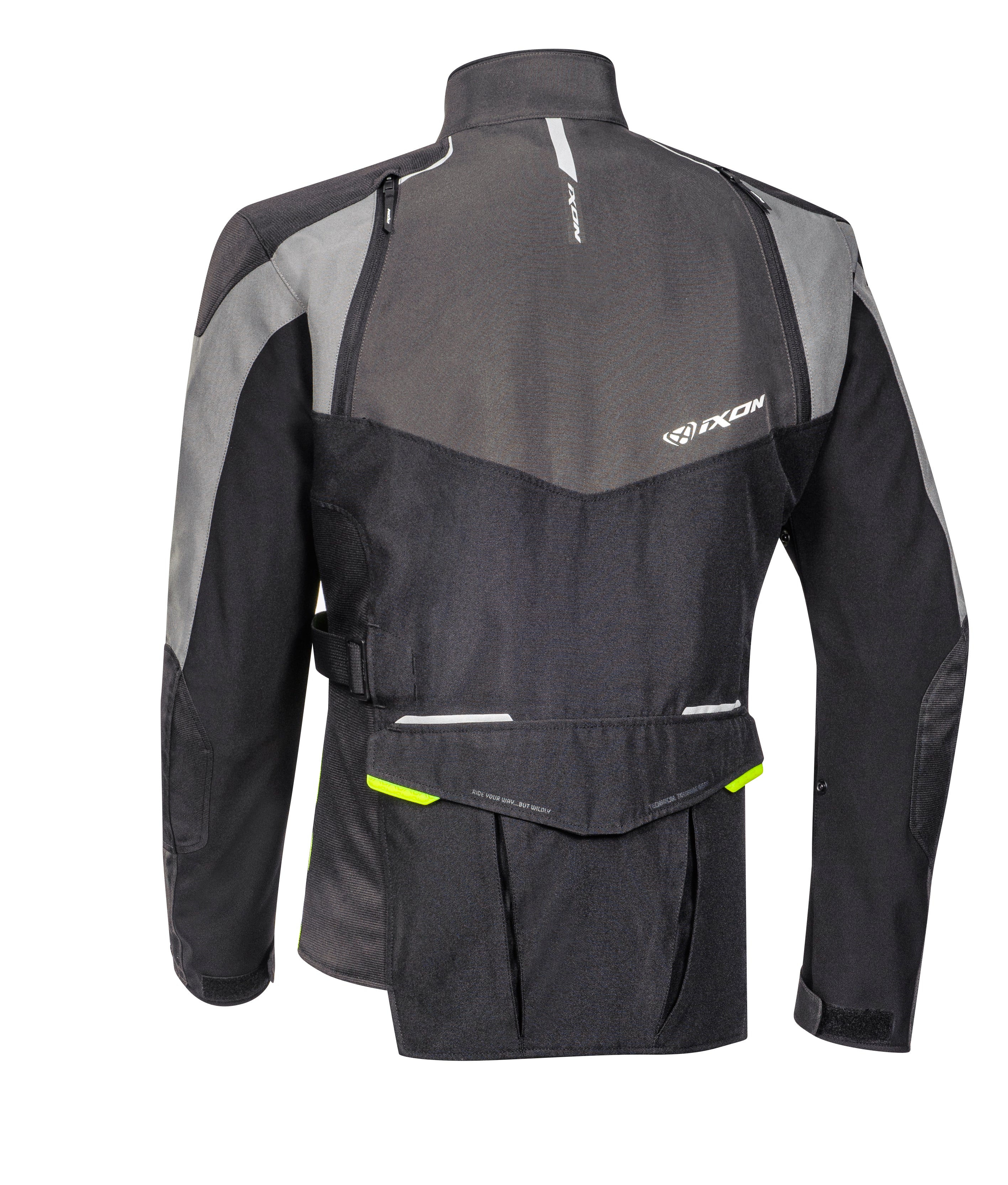 BLUSAO IXON BALDER PRETO/CINZA/NEON 105 10 1 071-1086 - XL -
