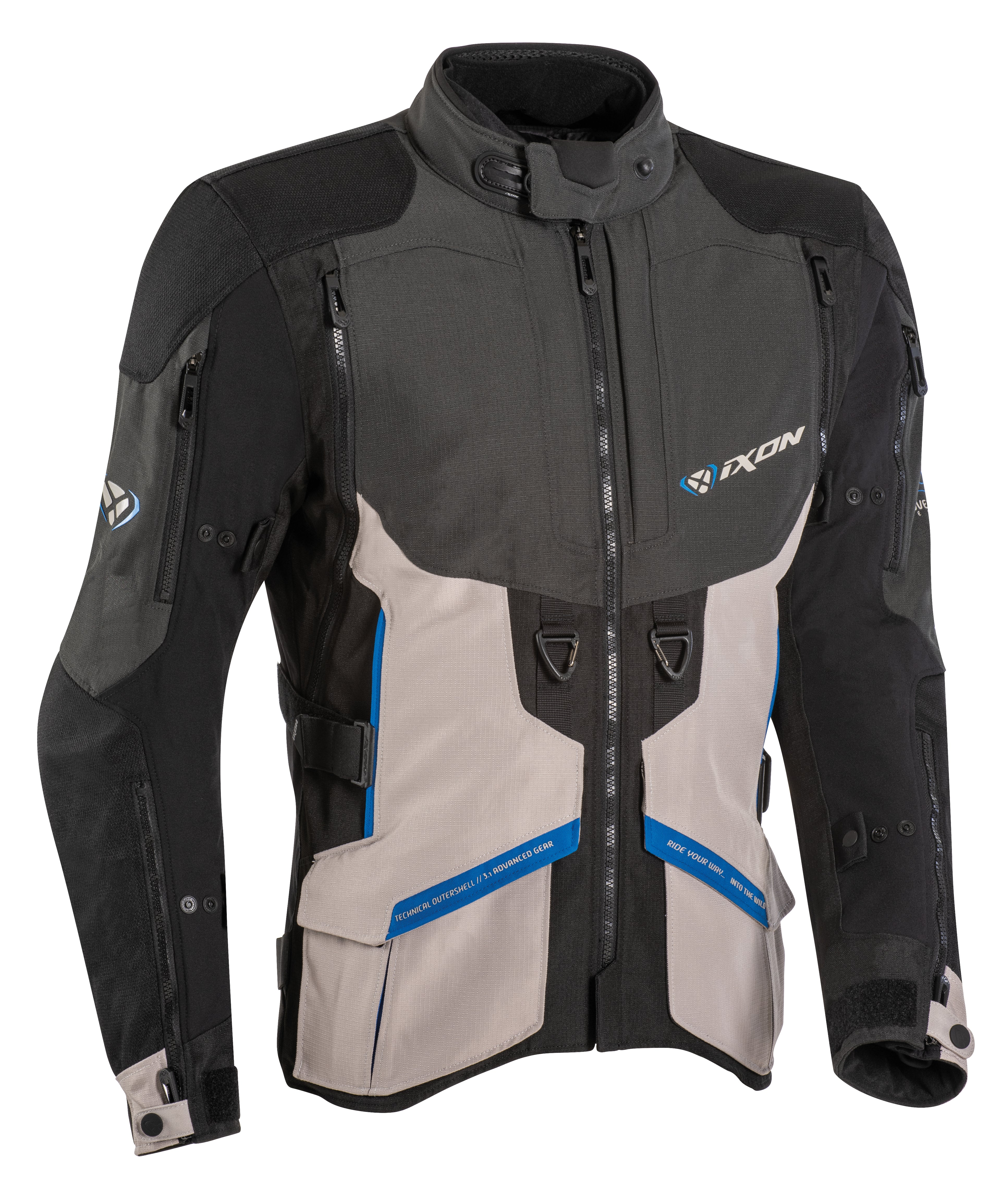 BLUSAO IXON RAGNAR PRETO/ANTRACITE/GREGE 105 10 1 069-1131 - M -