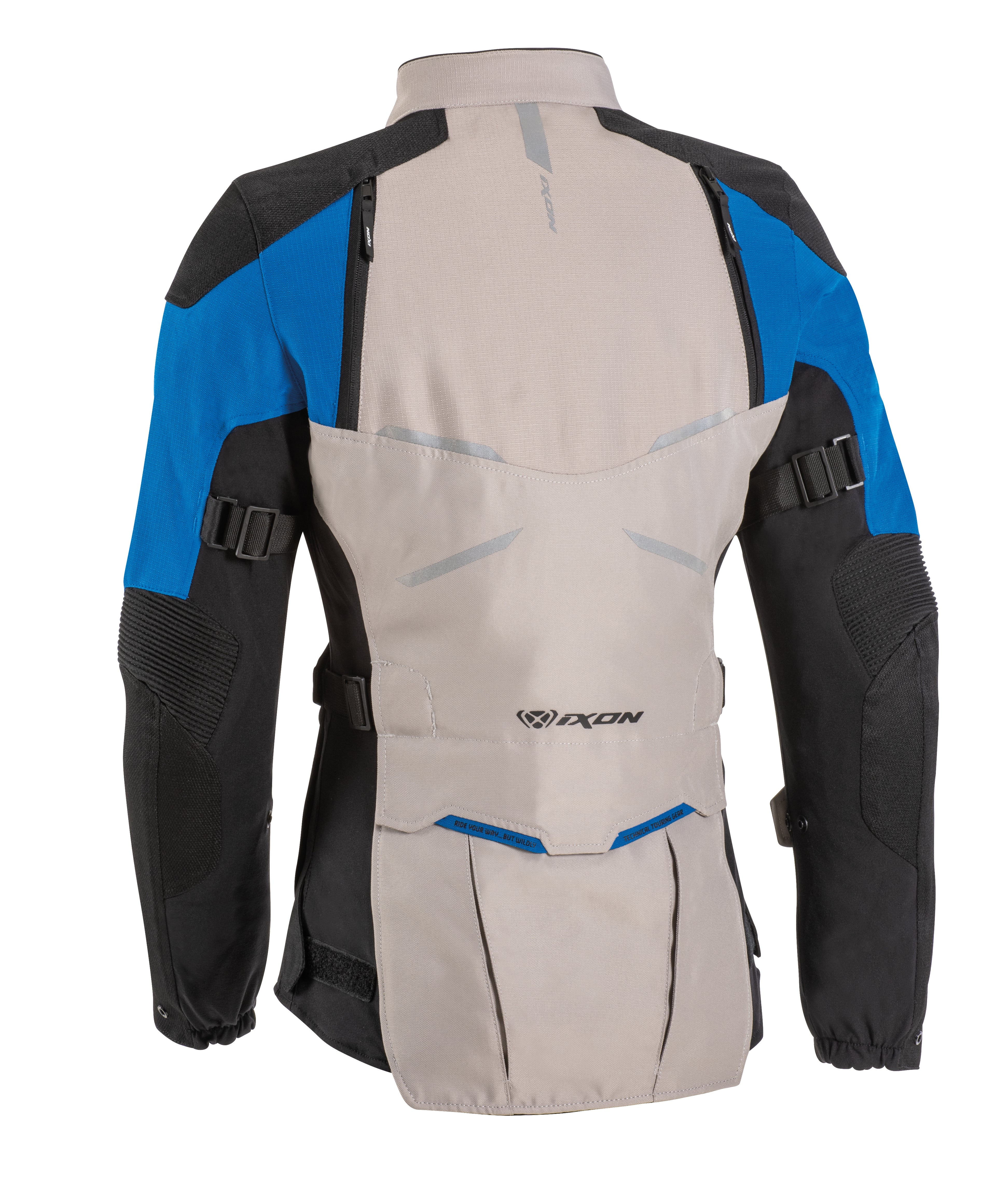 BLUSAO IXON LADY EDDAS GREGE/AZUL/PRT 105 10 2 037-6027 - M -