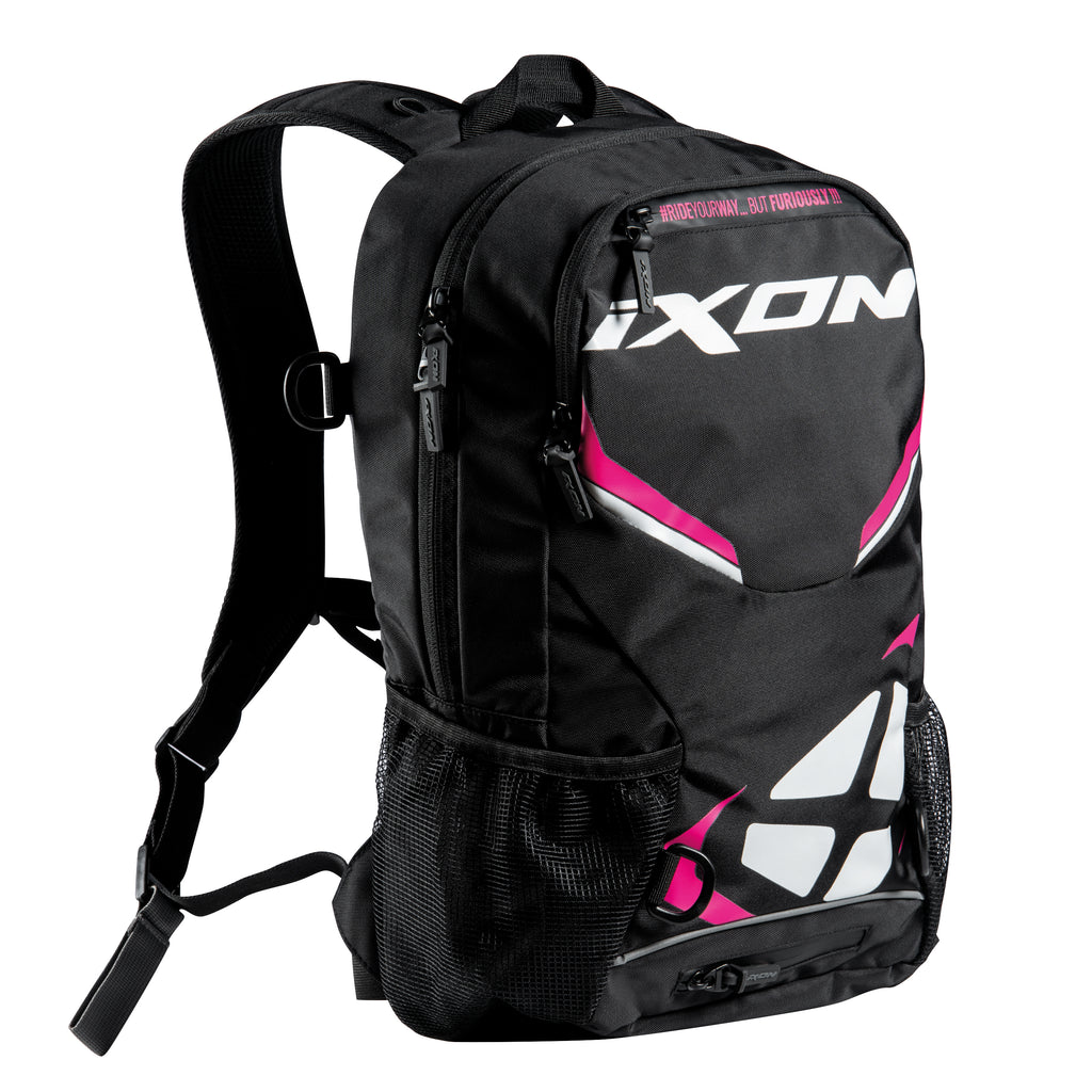MOCHILA IXON R-TENSION 23 PRETO/BRANCO/FUCHSIA 501 10 1 004-1019