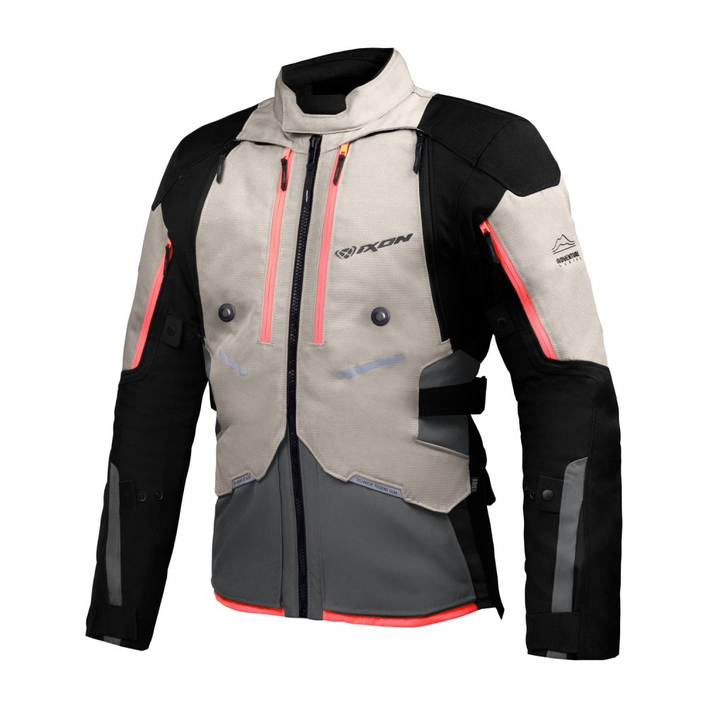 BLUSAO IXON VIDAR GREGE/TACTIC GREEN/VERMELHO 105 10 1 085-6030 - M -