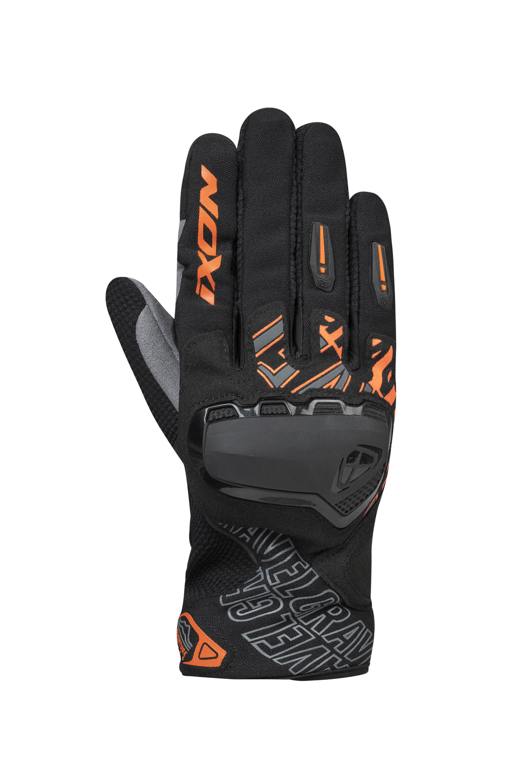 LUVAS IXON GRAVEL PRETO/LARANJA 300 10 1 033-1055 - M -