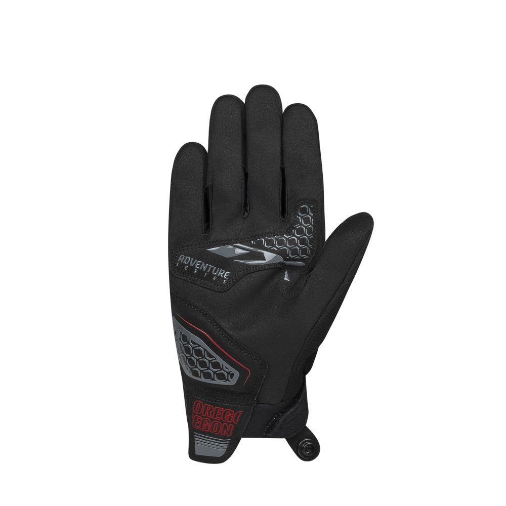 LUVAS IXON OREGON PRETO/VERMELHO 300 10 1 034-1117 - M -