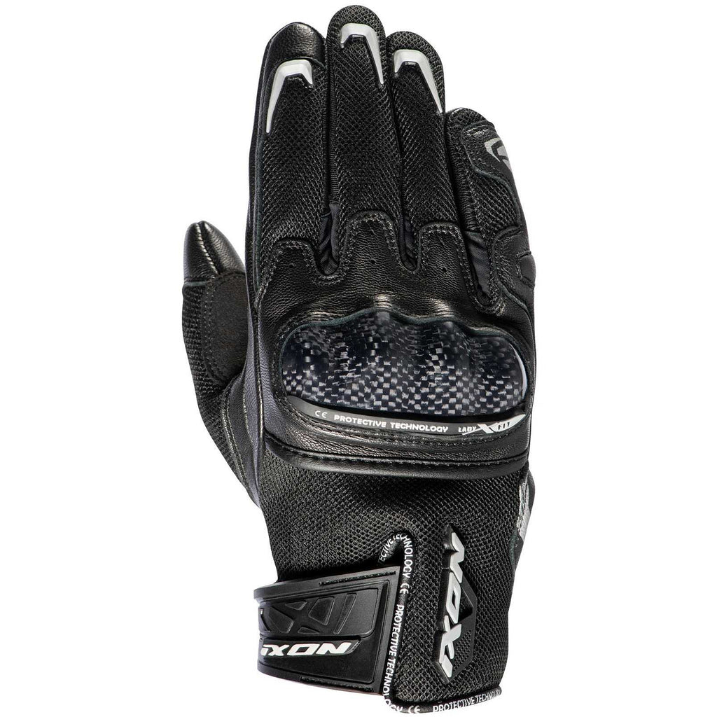 LUVAS IXON LADY RS RISE AIR PRETO/PRATA 300 11 2 015-1012-S -