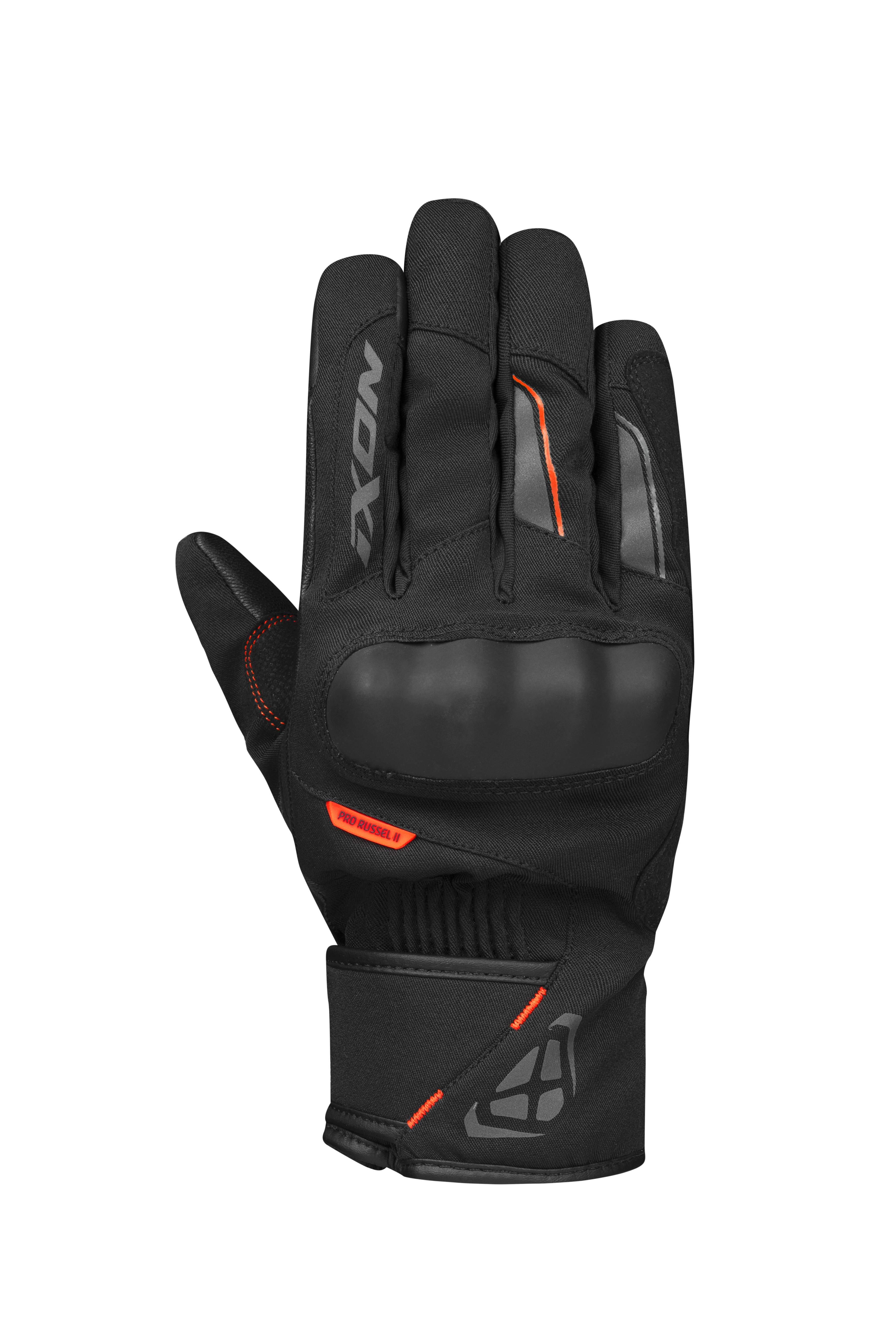 LUVAS IXON PRO RUSSEL 2 PRETO/CINZA/LARANJA 300 11 1 081-1046 - M *