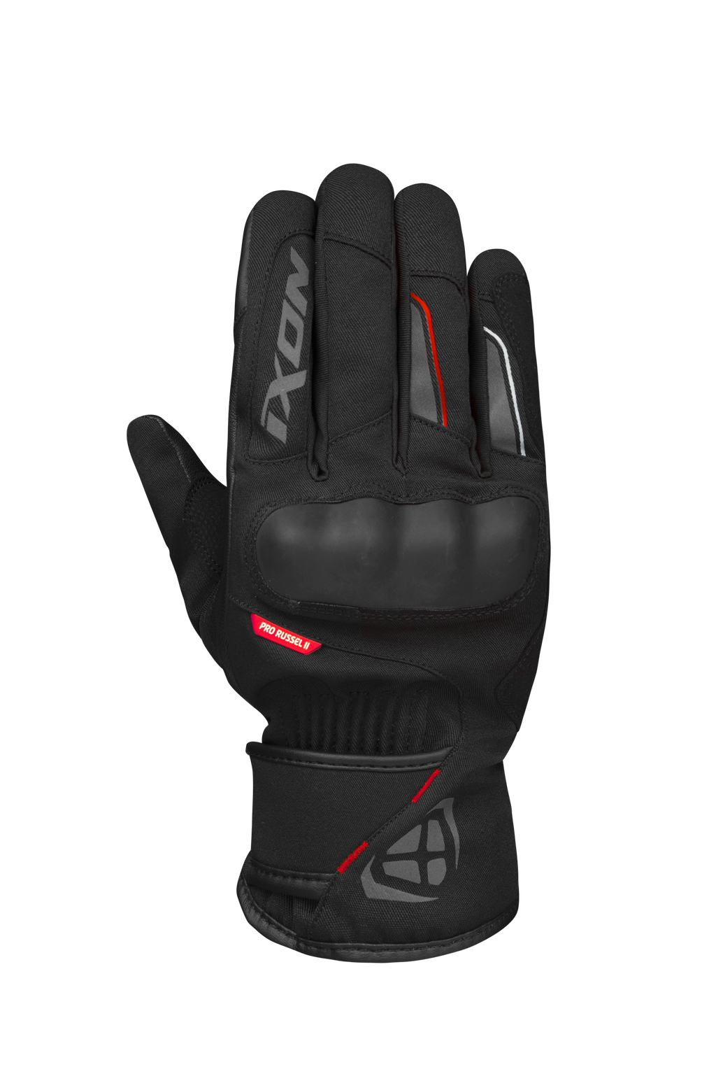 LUVAS IXON PRO RUSSEL 2 PRETO/VERMELHO 300 11 1 081-1058 - M