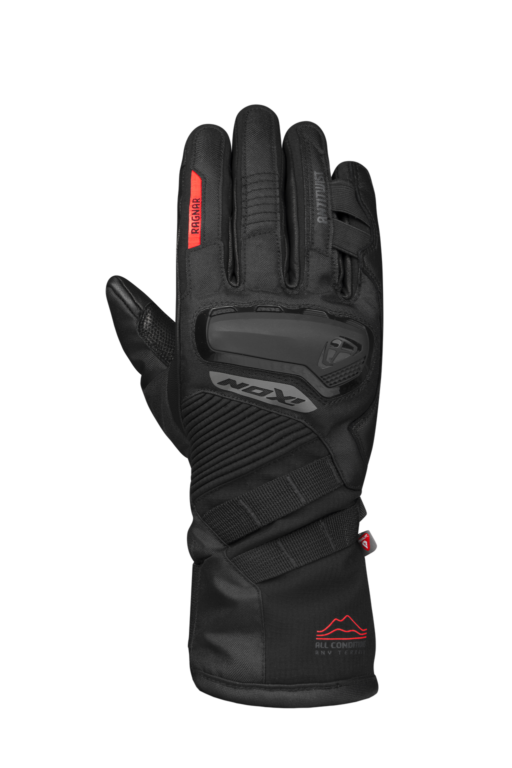 LUVAS IXON PRO RAGNAR PRETO/VERMELHO 300 11 1 069-1117 - L