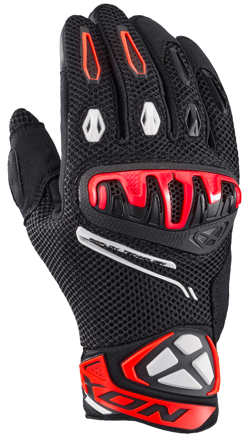 LUVAS IXON MIRAGE AIRFLOW PRETO/BRIGHT RED 300 11 1 087-1117 - XL