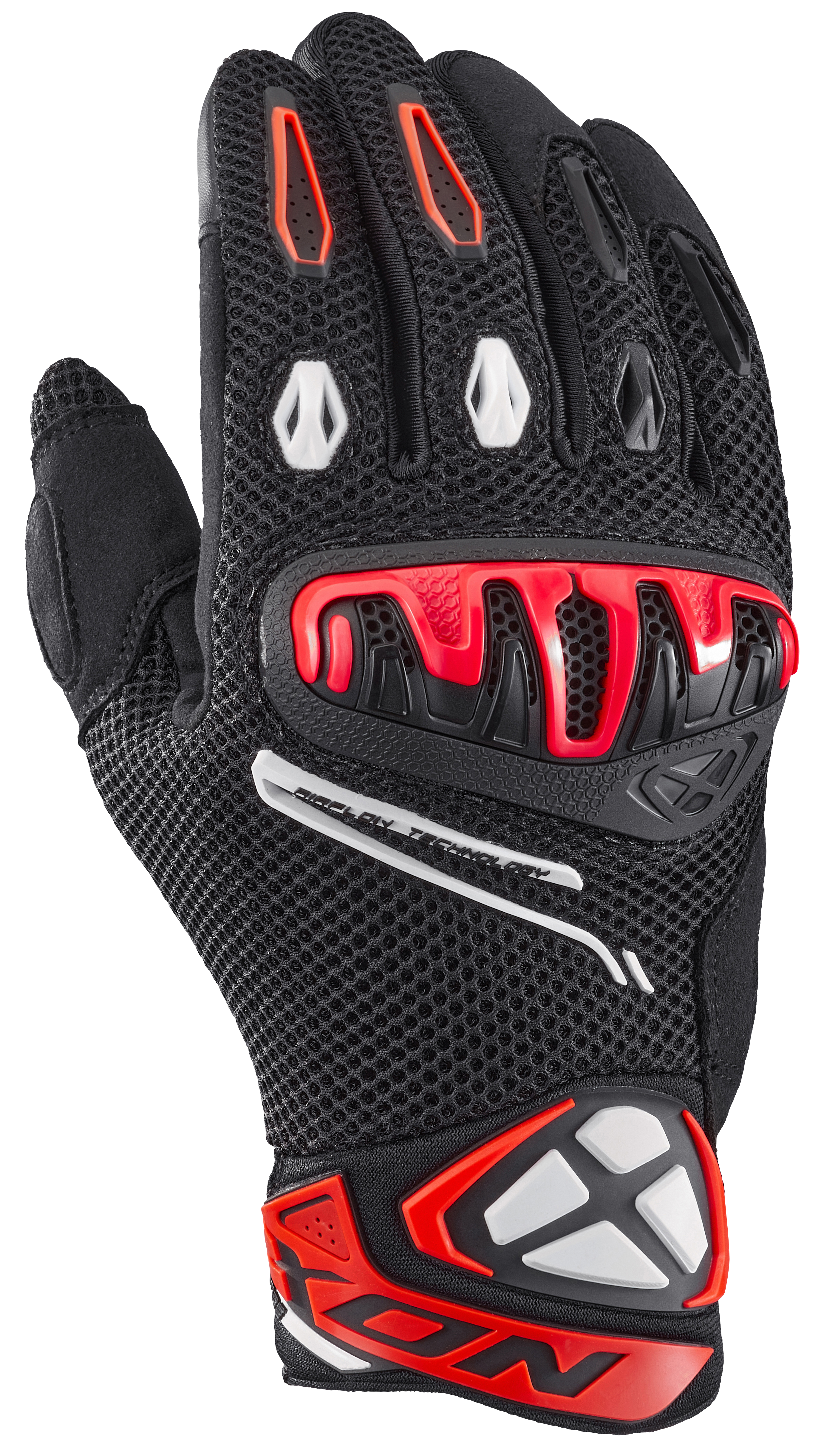LUVAS IXON MIRAGE AIRFLOW PRETO/BRIGHT RED 300 11 1 087-1117 - XL