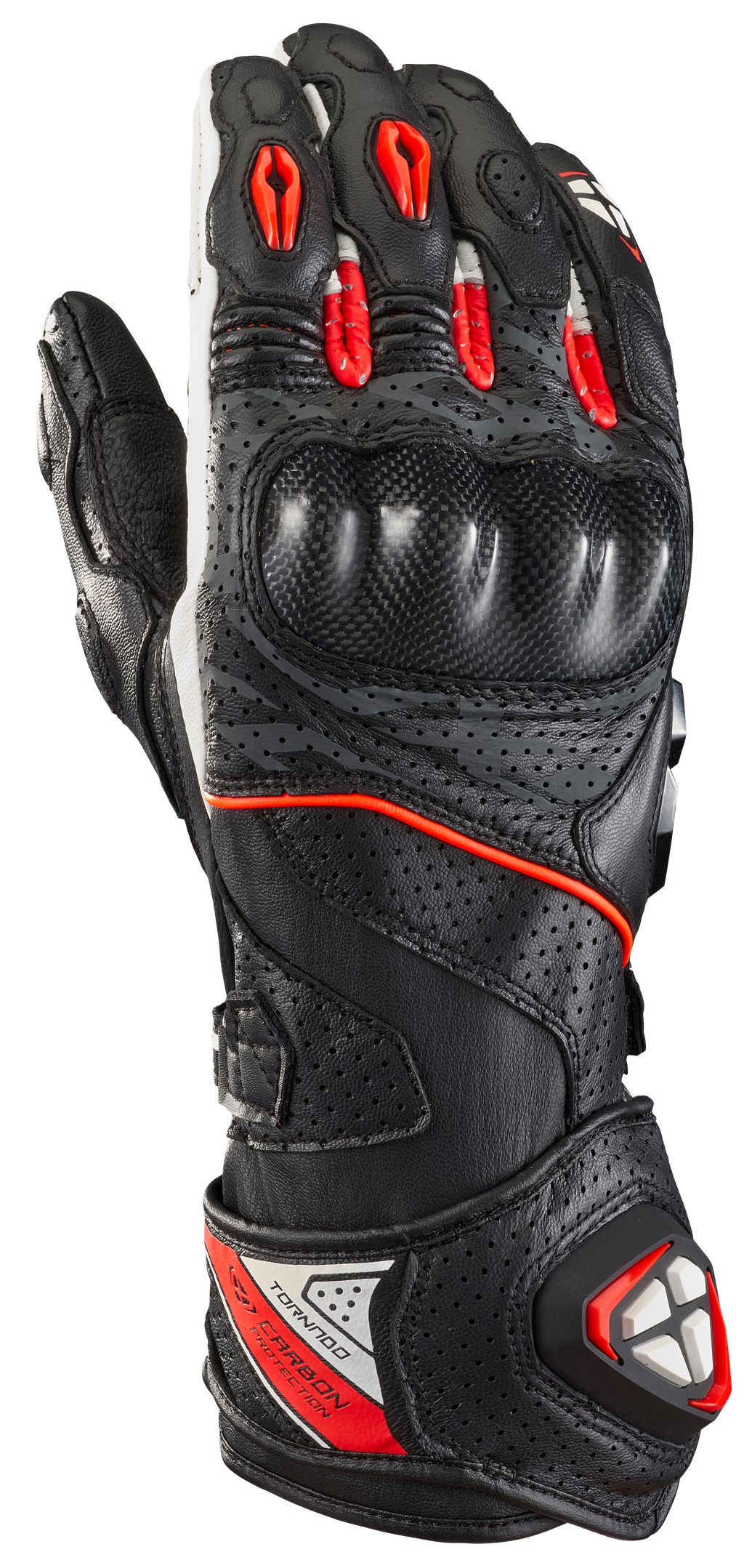 LUVAS IXON TORNADO AIR PRETO/BRANCO/VERMELHO 300 21 1 081-1027 - XL