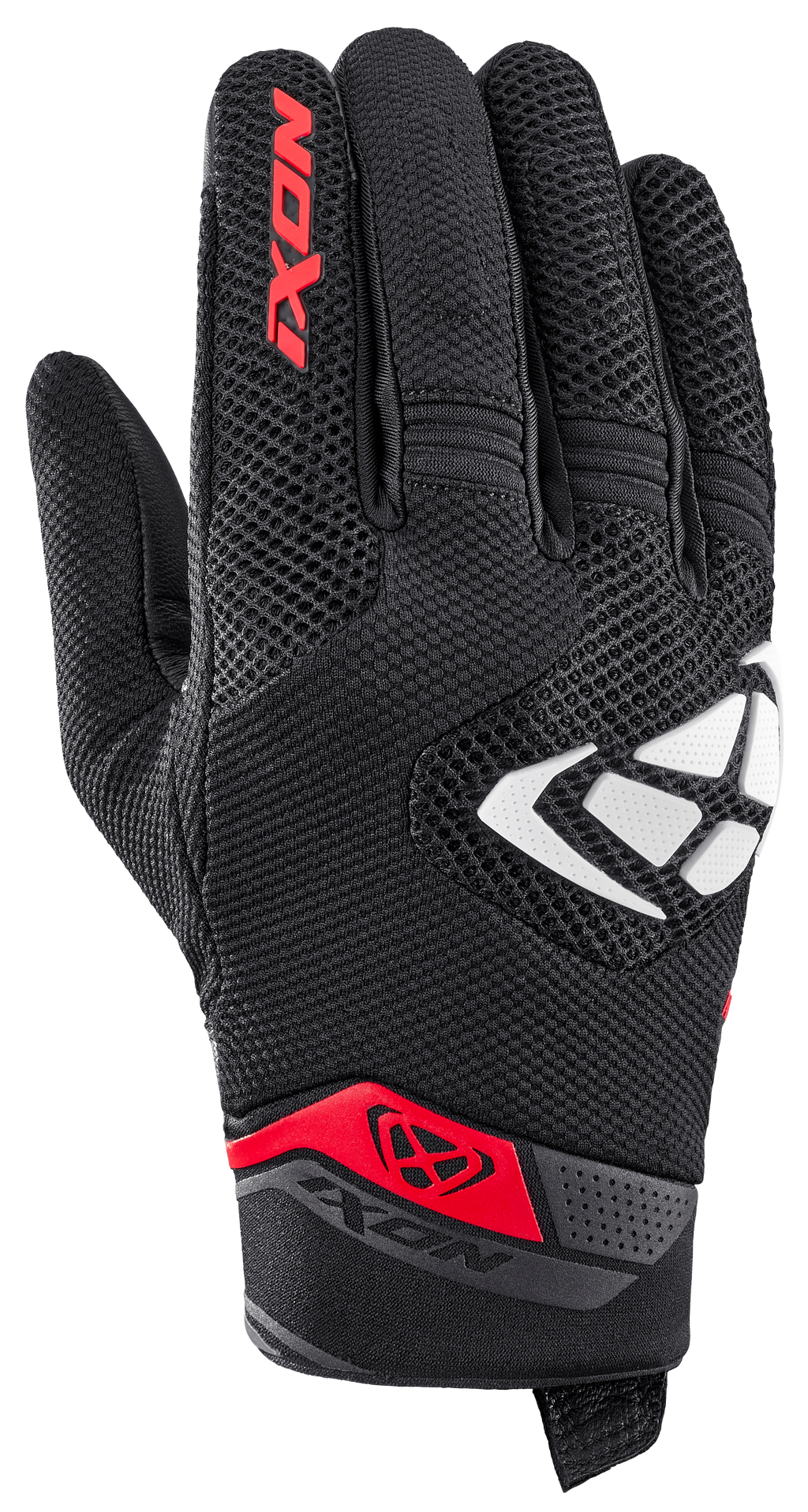 LUVAS IXON MIG 2 AIRFLOW PRETO/BRANCO/VERMELHO 300 11 1 089-1027 - L