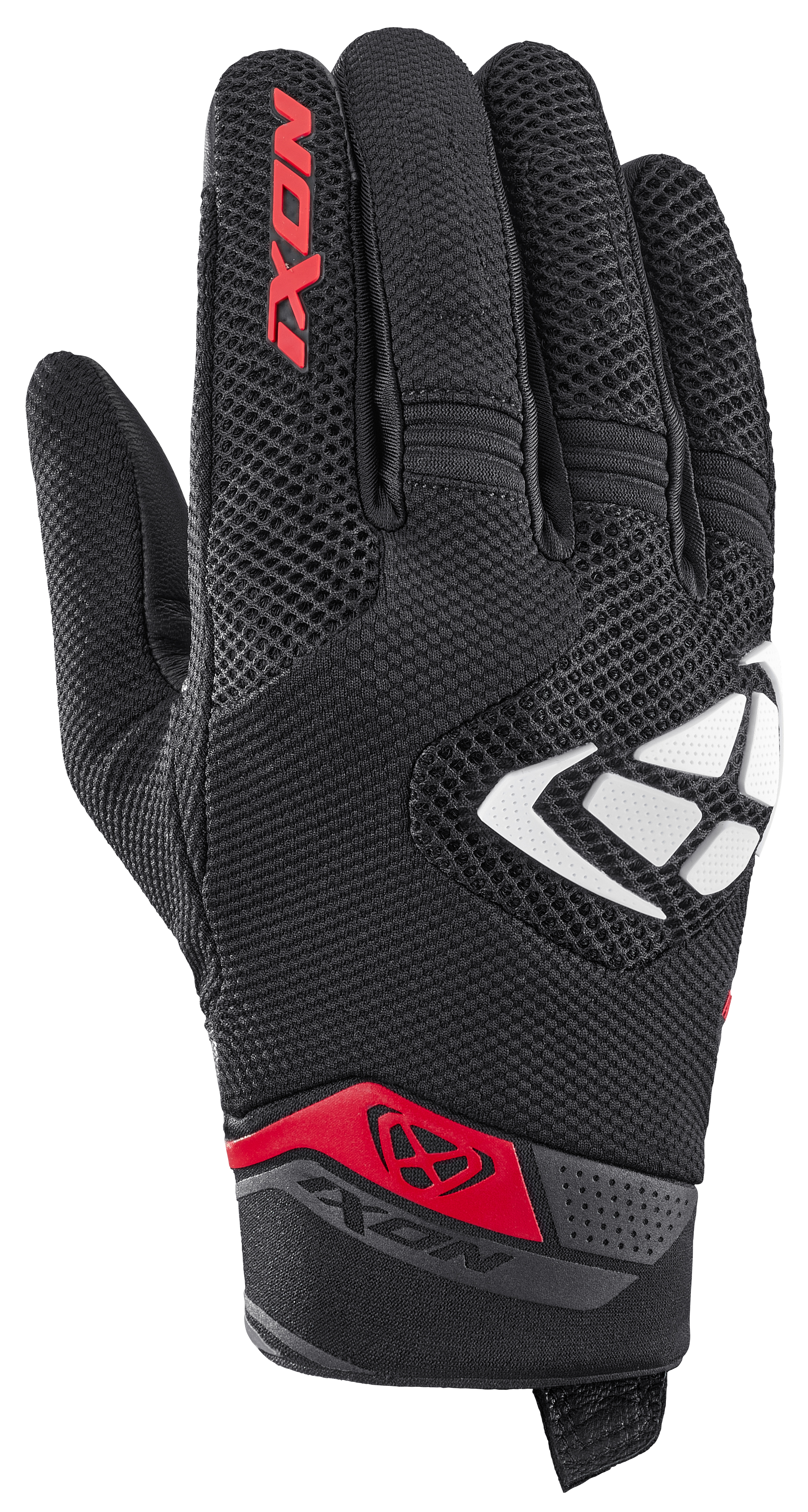 LUVAS IXON MIG 2 AIRFLOW PRETO/BRANCO/VERMELHO 300 11 1 089-1027 - L