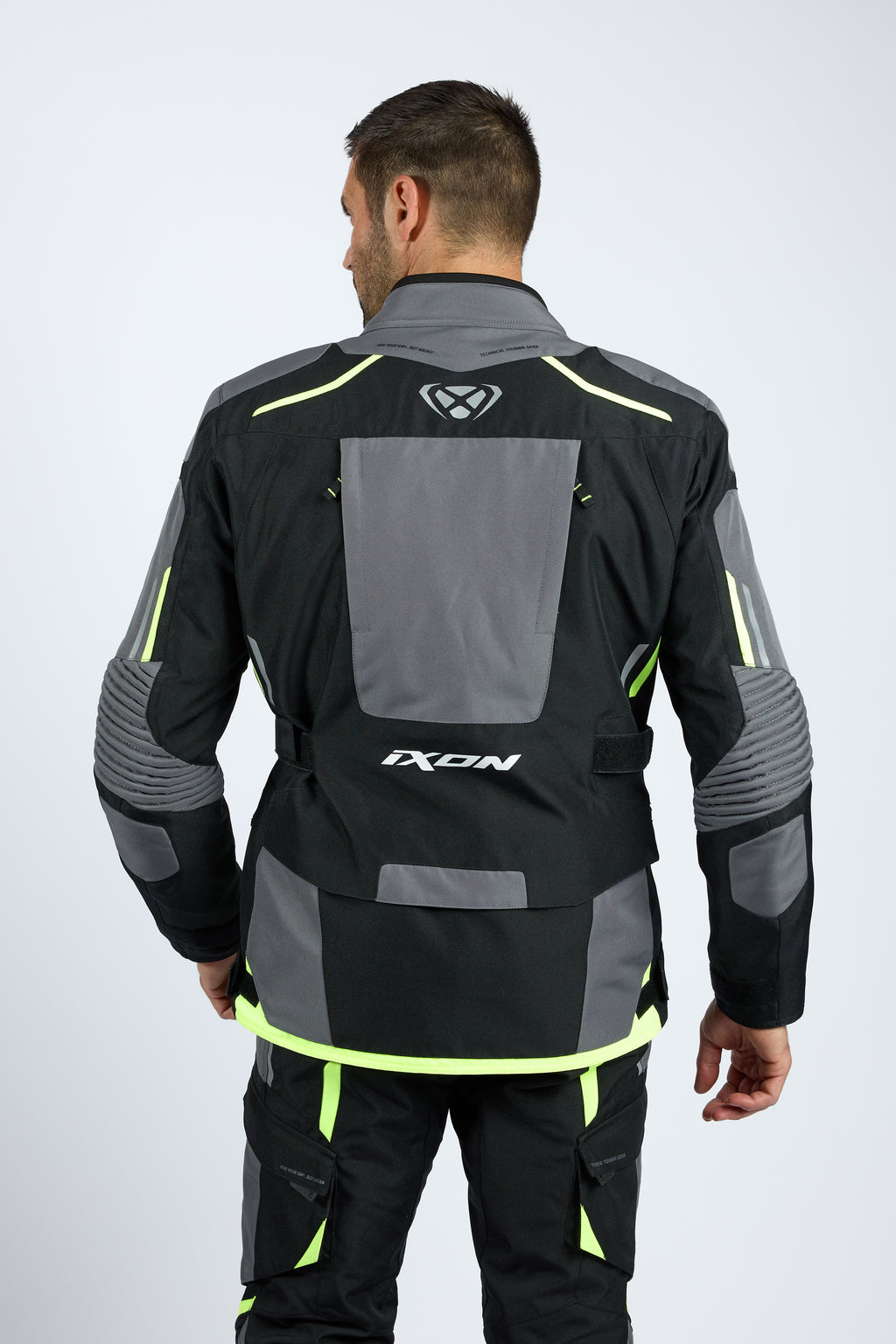 BLUSAO IXON MIDGARD PRETO/CINZA/NEON 105 10 1 098-1086 - 2XL