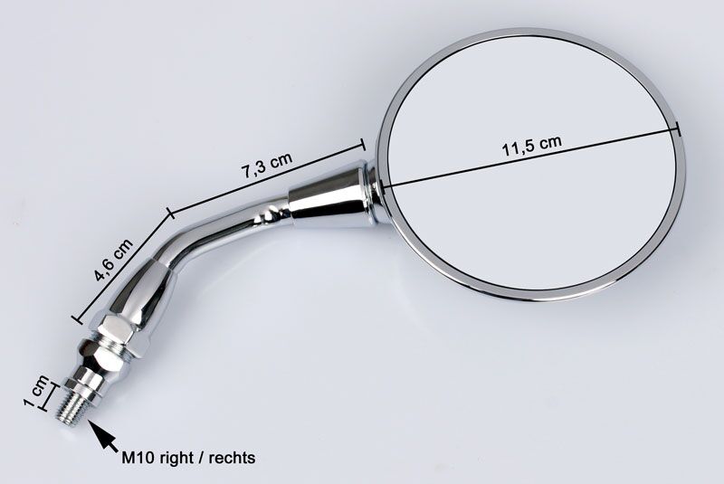 MIRROR CHROME RIGHT EC STEM