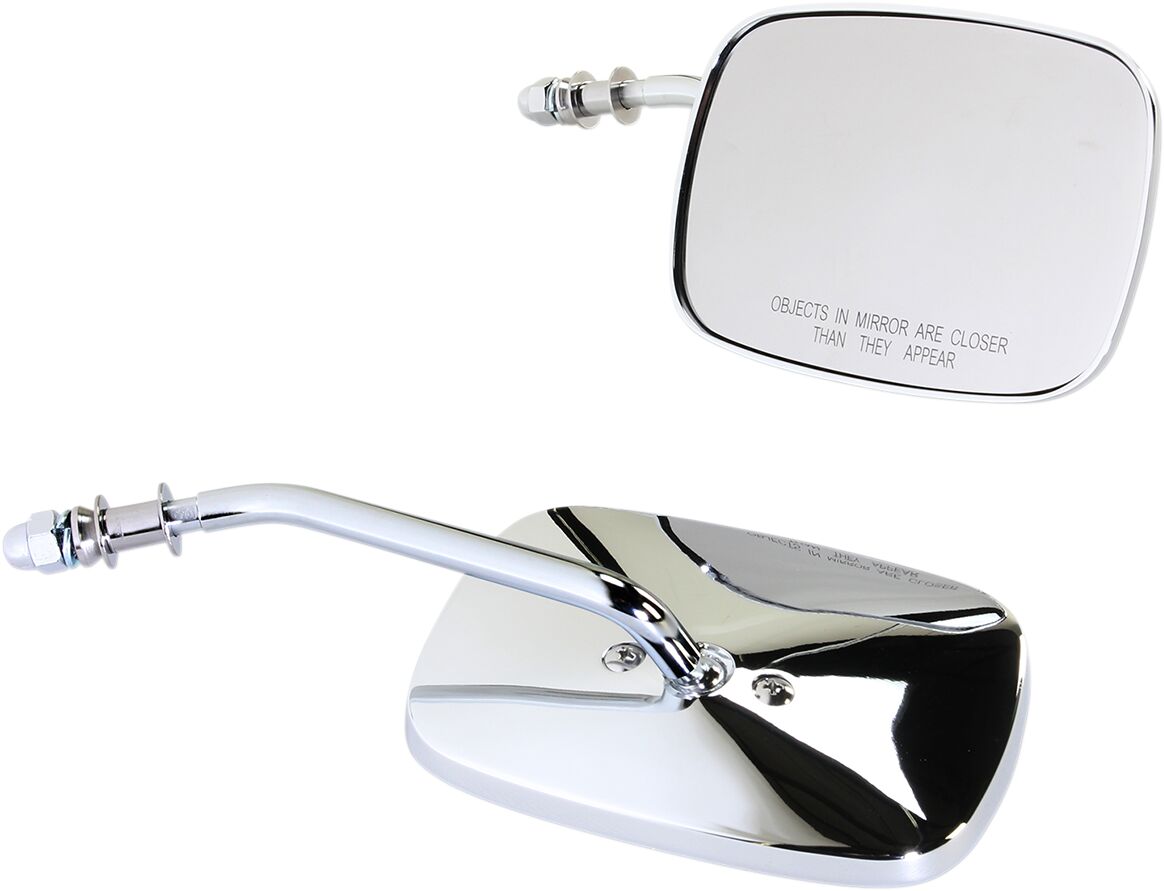 MIRRORS RECT CHROME SHORT