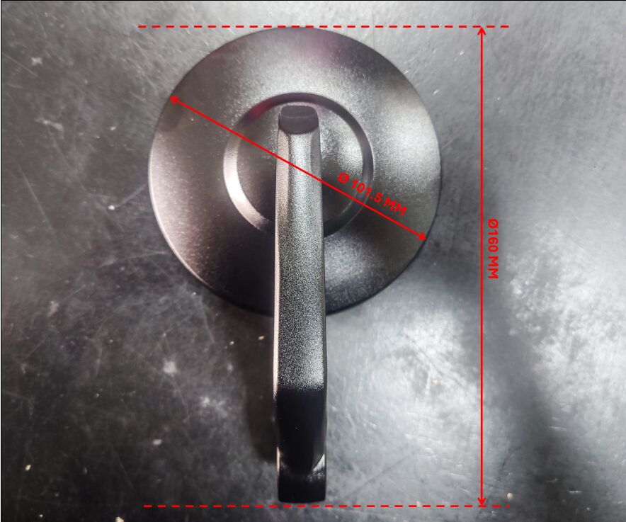 BAR END MIRRORS ALU BLK