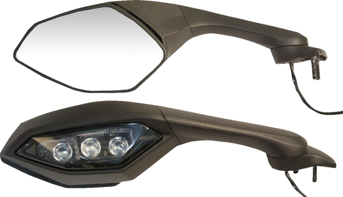 MIRROR L BLACK YAM