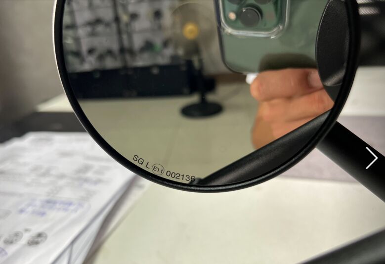 ALU MIRROR PAIR UNIV BK