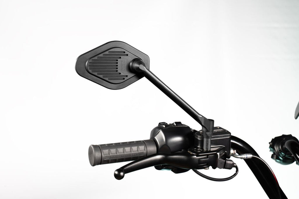MIRROR ADJUSTABLE LONG STEM BL
