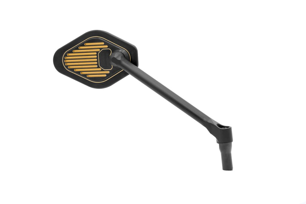 MIRROR ADJUSTABLE LONG STEM BL