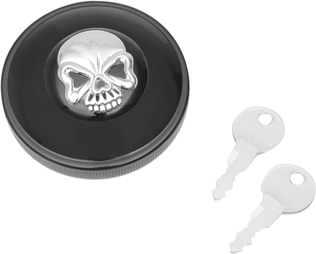 CAP VNT W/LOCK SKL BLK