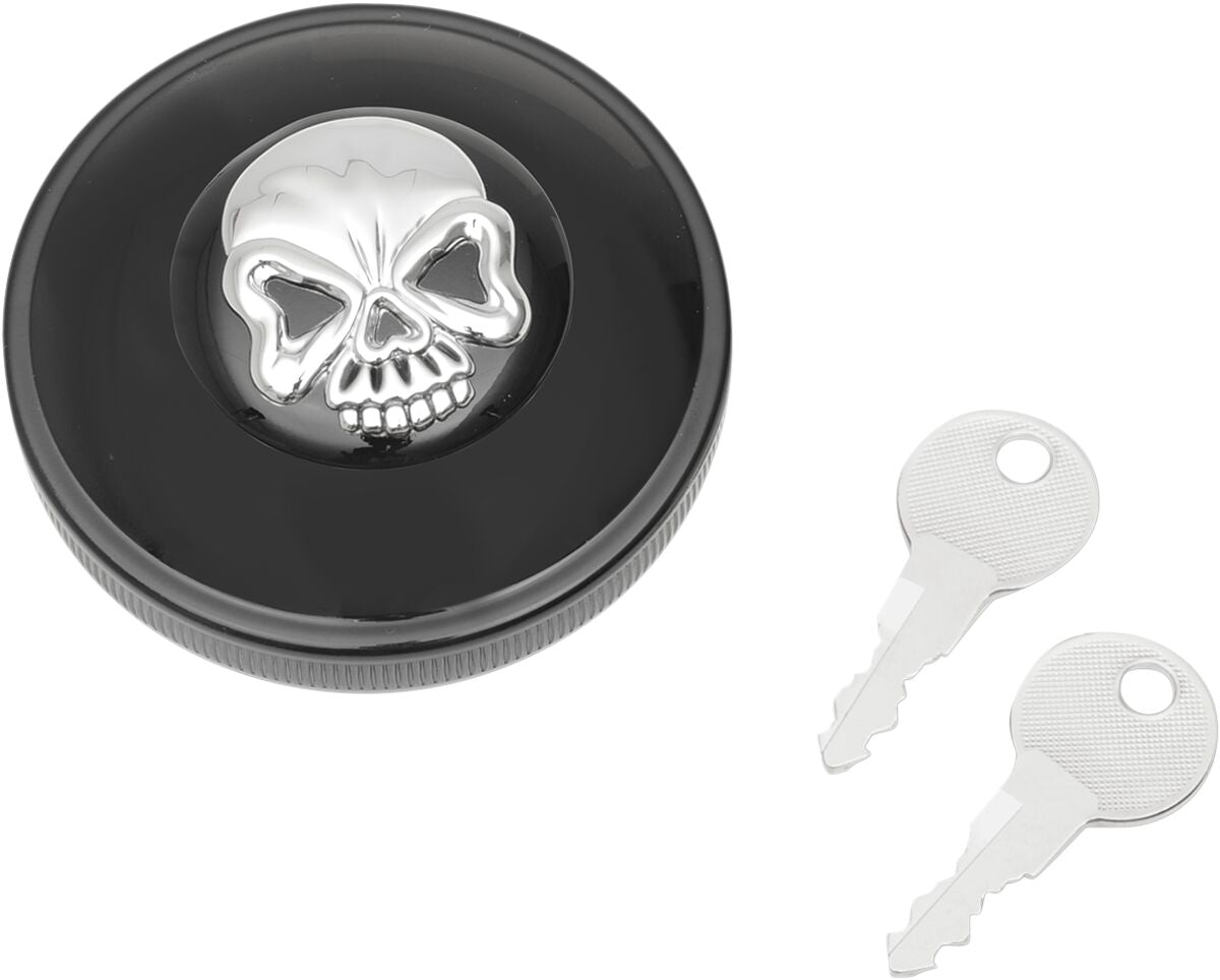 CAP VNT W/LOCK SKL BLK
