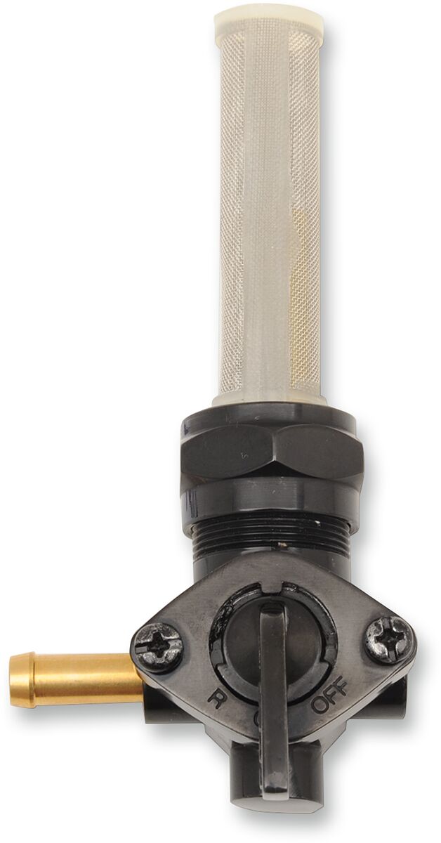 PETCOCK BLACK 22MM LEFT