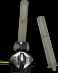 PETCOCK VAC LEFT OUTLET BLK