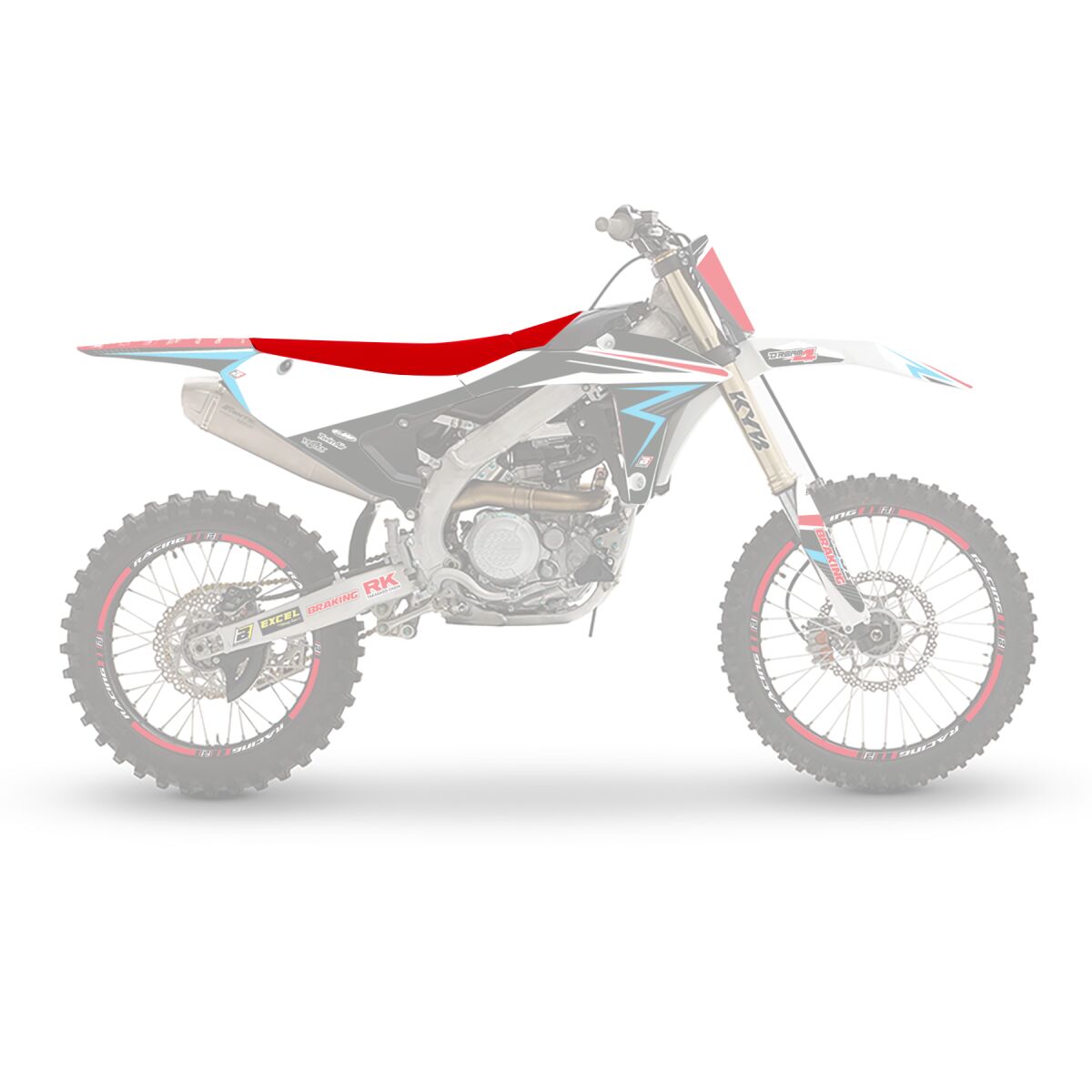 SEAT COVER PYR FANTIC RED