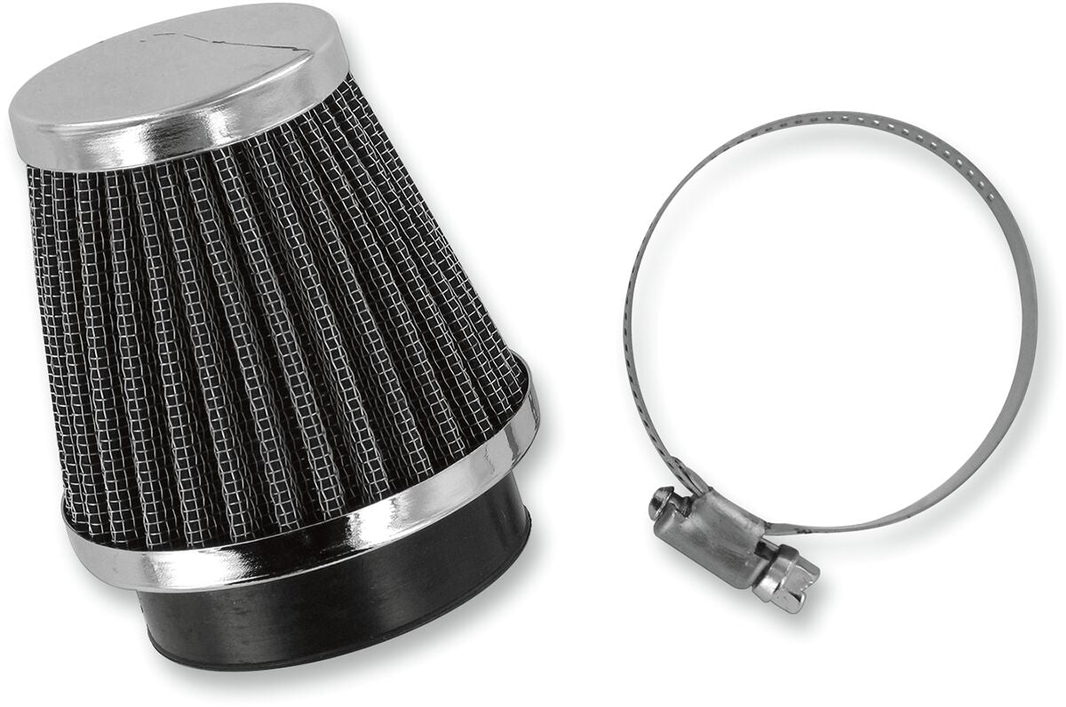 AIR FILTER CHROME END 52MM