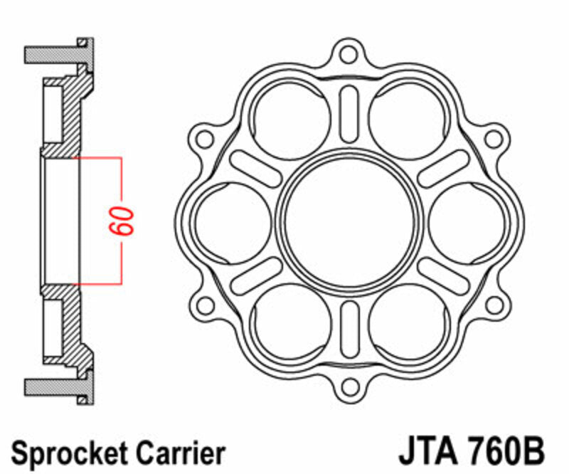 JTSPR SPROCKET CARRIER JTA760B