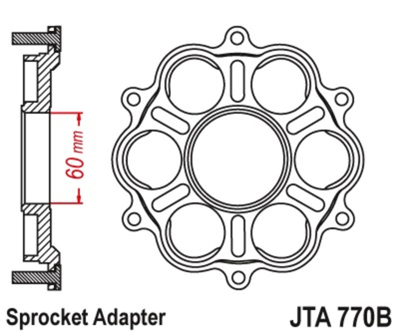 JTSPR SPROCKET CARRIER JTA770B