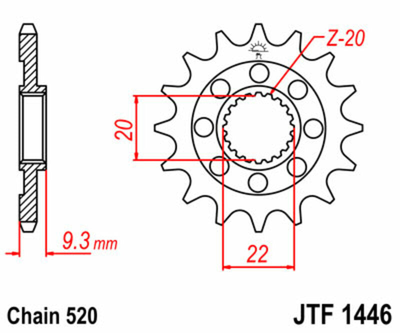 JTSPR FR SPROC 520 STEEL ST 1446