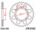 JTSPR RR SPROC 520 STEEL ST 819/2