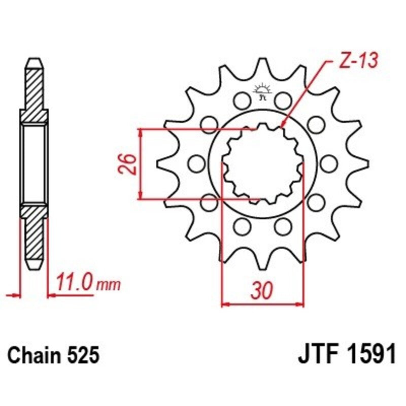 JTSPR FR SPROC 525 STEEL NFR 1591