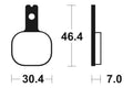 TECNI BRAKE PADS MA155 ORGANIC