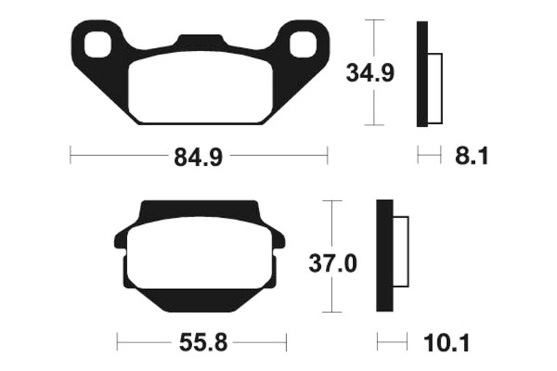 TECNI BRAKE PADS MOR91 SINTER METAL