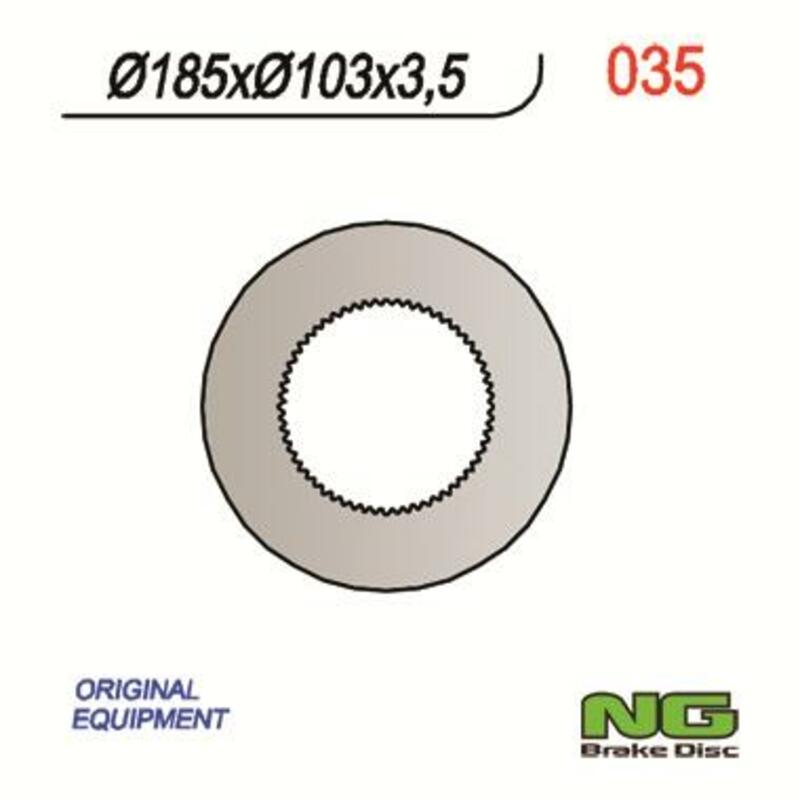 NG BRAKE DISC ROUND 035