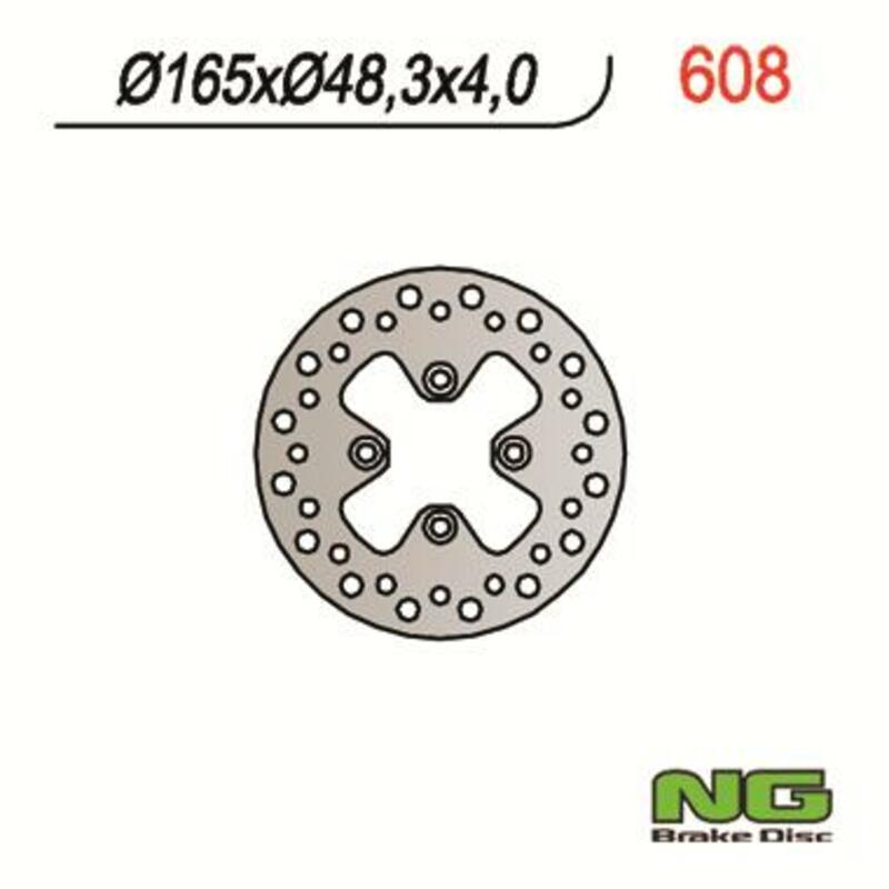 NG BRAKE DISC ROUND 608
