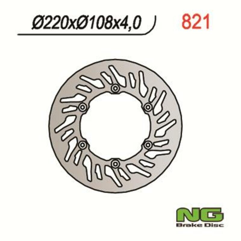 NG BRAKE DISC ROUND 821