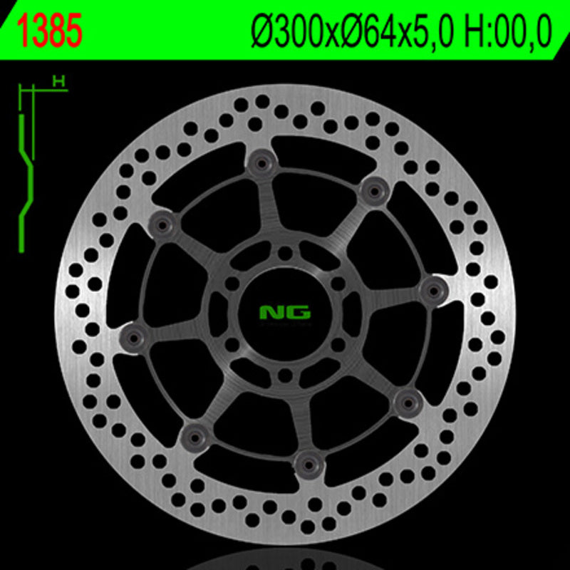 NG BRAKE DISC ROUND 1385