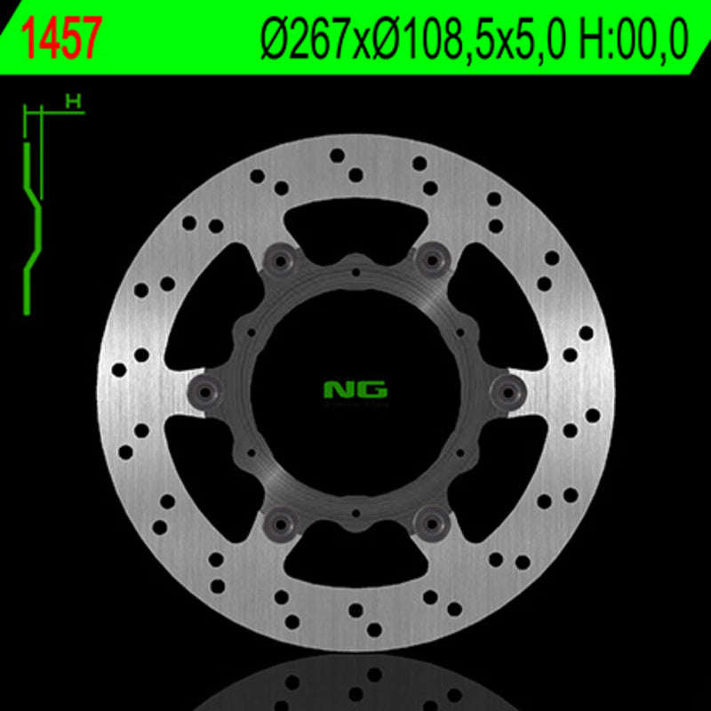 NG BRAKE DISC ROUND 1457