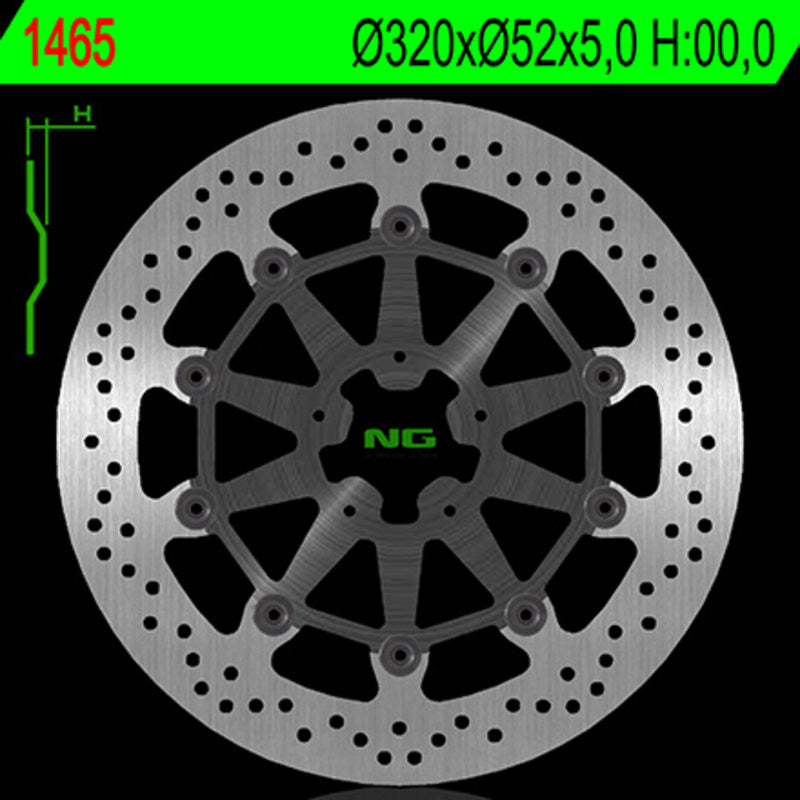 NG BRAKE DISC ROUND 1465
