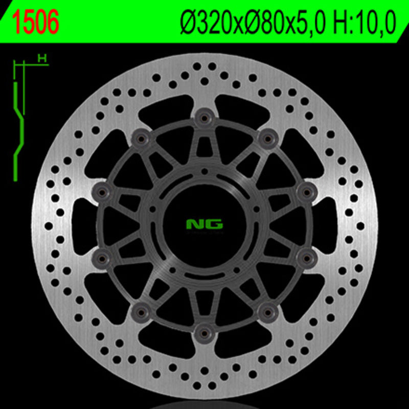 NG BRAKE DISC ROUND 1506