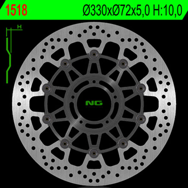 NG BRAKE DISC ROUND 1518