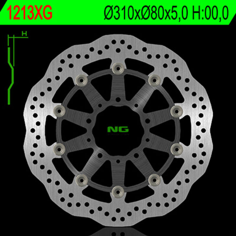 NG BRAKE DISC WAVE 1213XG
