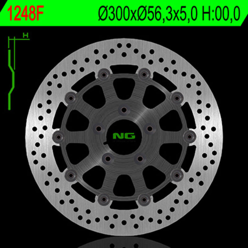 NG BRAKE DISC ROUND 1248F