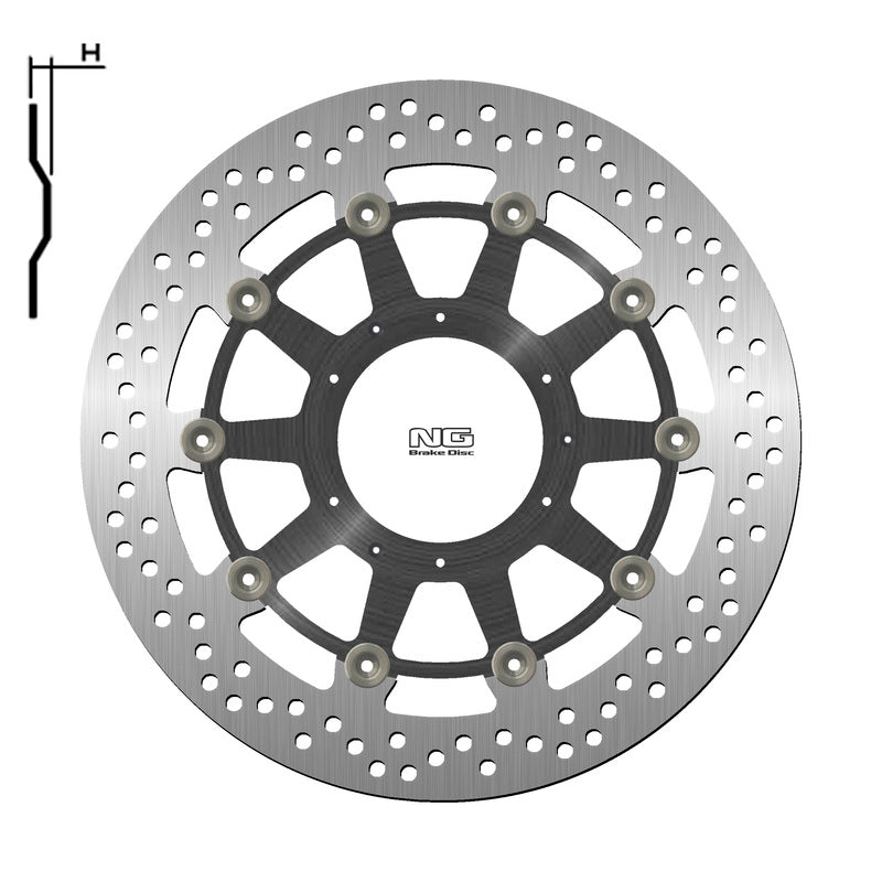 NG BRAKE DISC ROUND 1446G