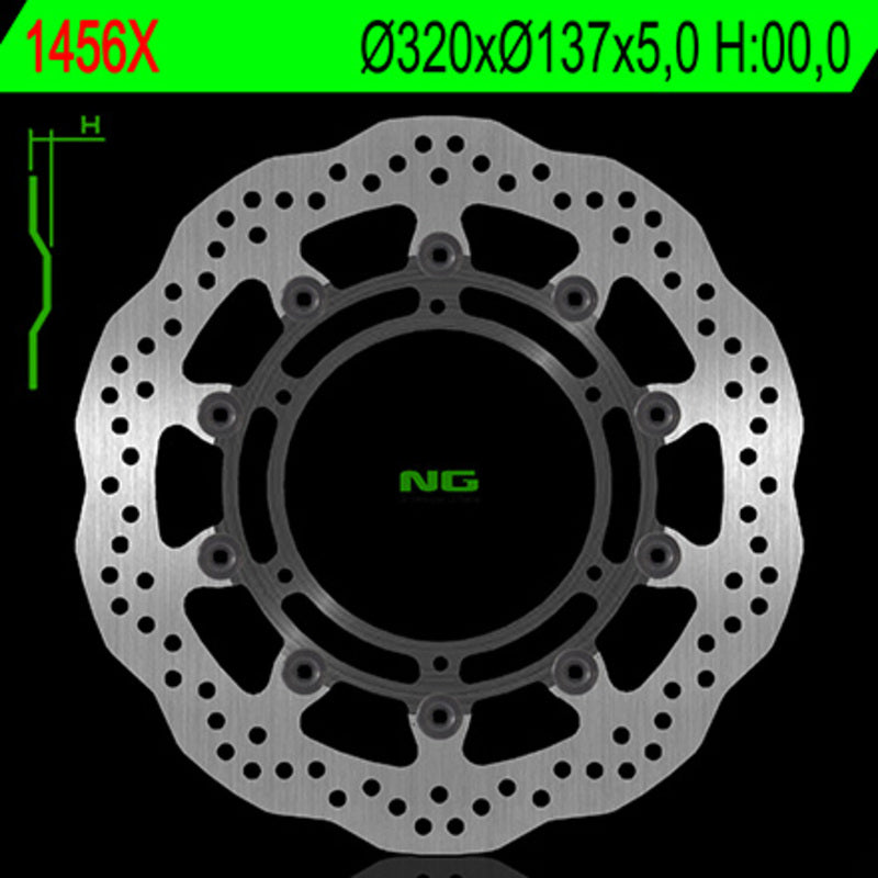 NG BRAKE DISC WAVE 1456X